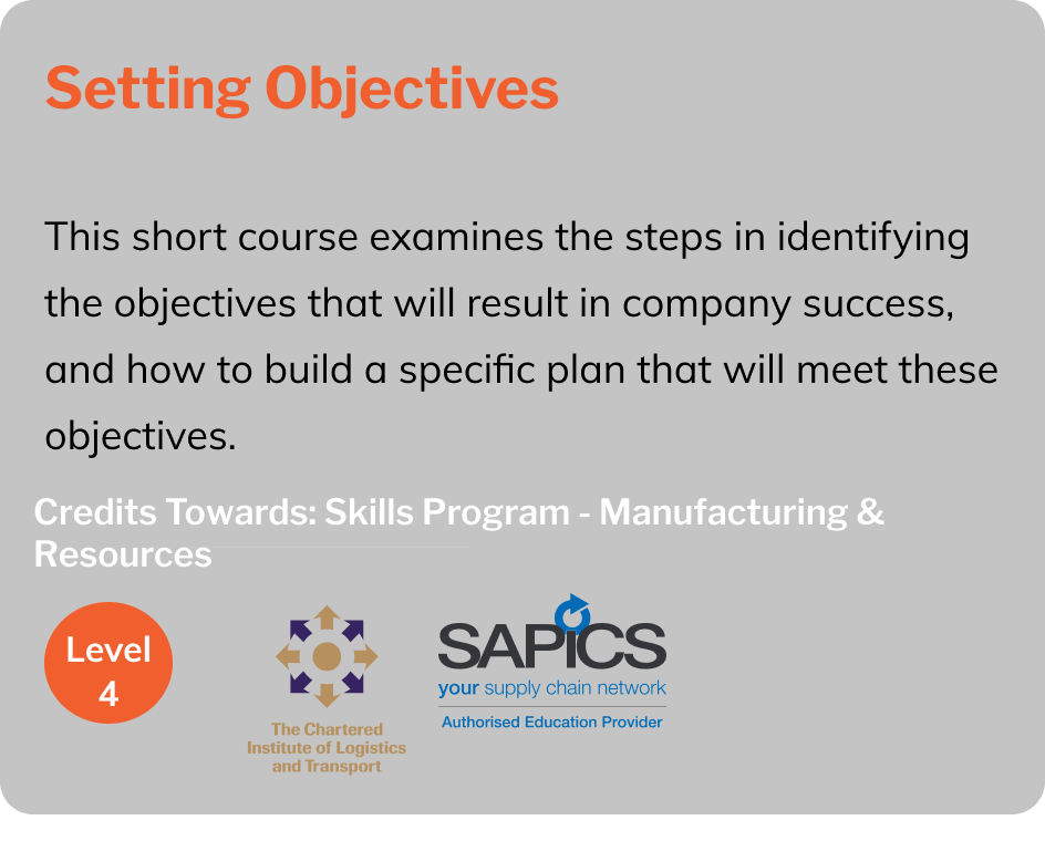 Setting objectives