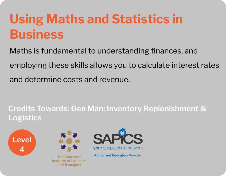 Using math and statistics in business
