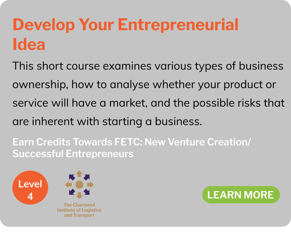 Develop Your Entrepreneurial Idea