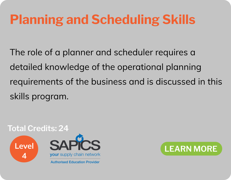 Planning and Scheduling Skills