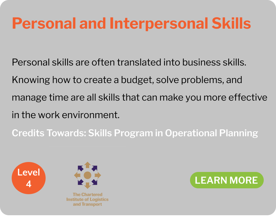 personal and interpersonal skills